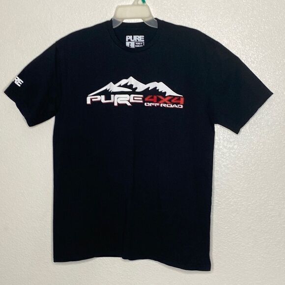 PURE 4x4 Off Road Men’s Black T Shirt Size L - Picture 1 of 3